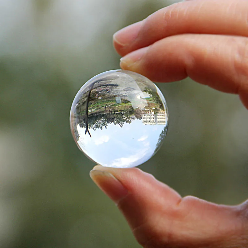 Paper Weight Crystal - Bola Kristal Warna 30mm, Lensa Bola