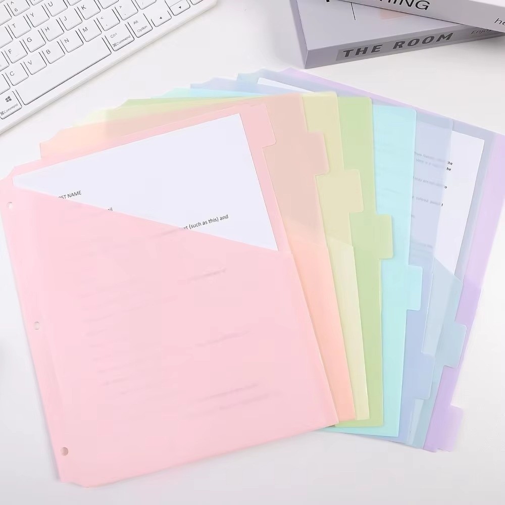 Tab Divider A4 - Pembatas Binder Tahan Lama, Plastik, Dapat