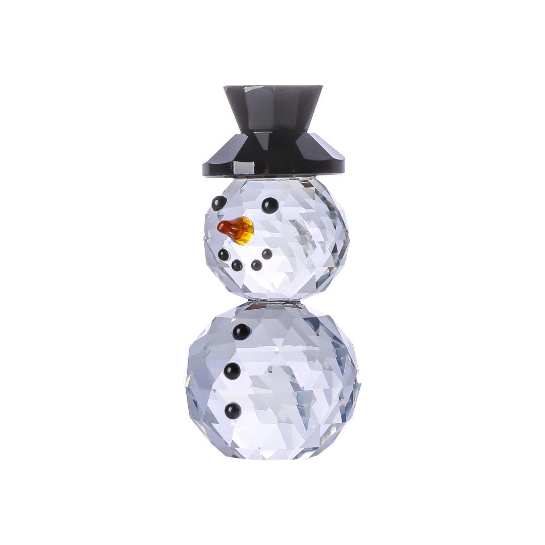 Patung Manusia Salju Topi Hita - Paper Weight Crystal ulasan dan harga