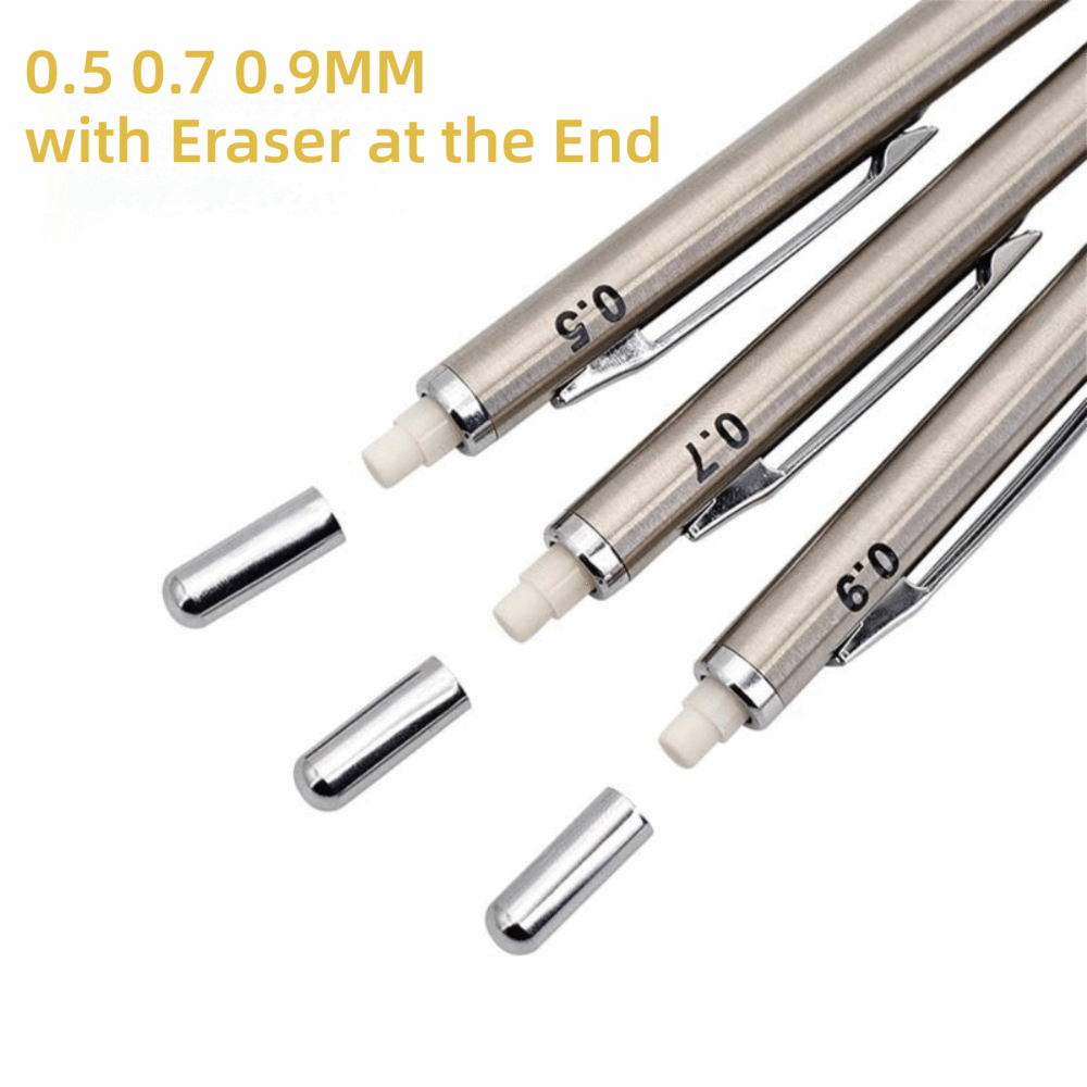 Pensil Mekanik Full Metal 2B 0 - Mechanical Pencil 0.3 ulasan dan harga