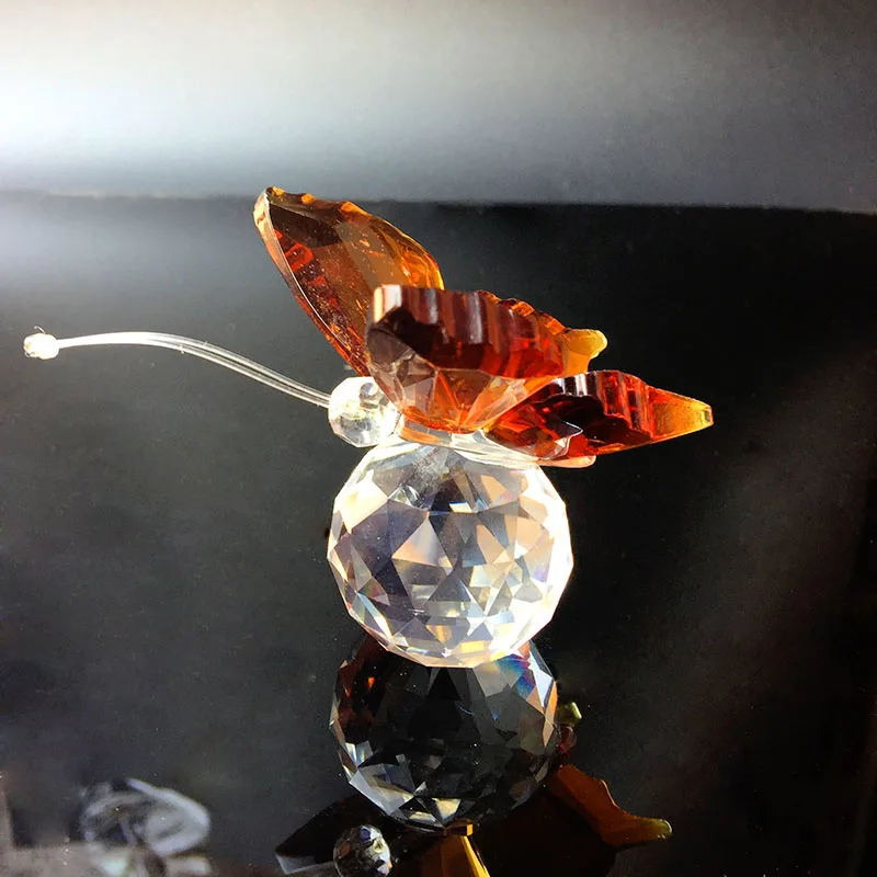 6 Warna Figurin Kupu-Kupu Kris - Paper Weight Crystal ulasan dan harga