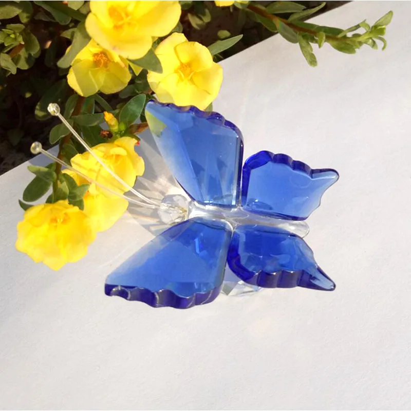 6 Warna Figurin Kupu-Kupu Kris - Paper Weight Crystal ulasan dan harga