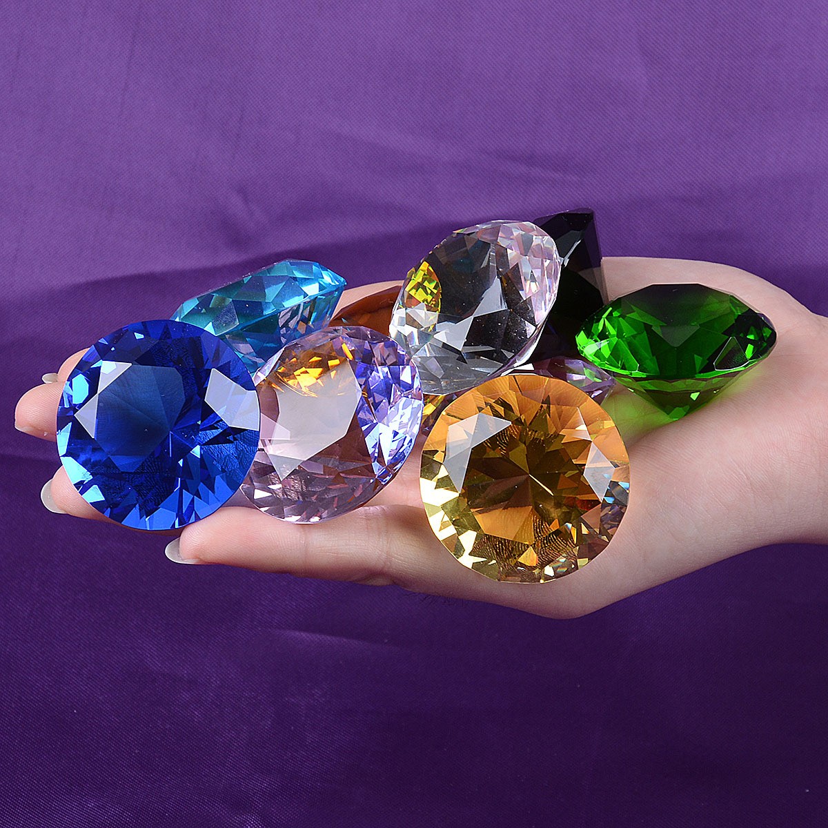 1 buah kristal berlian berbent - Paper Weight Crystal ulasan dan harga
