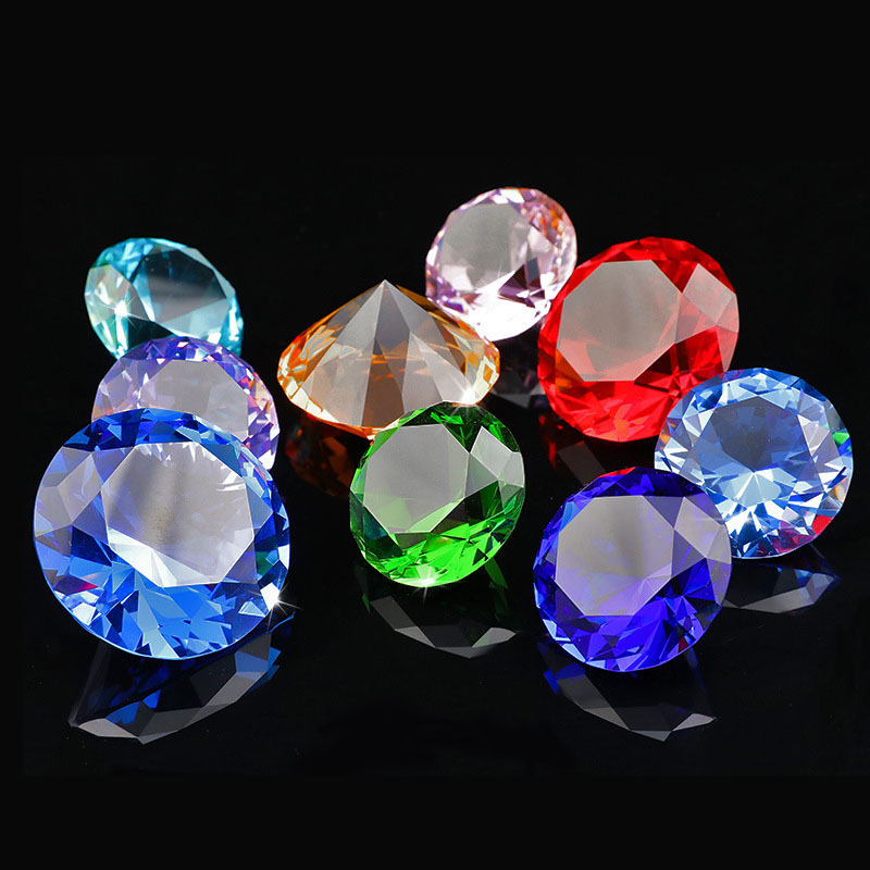 1 buah kristal berlian berbent - Paper Weight Crystal ulasan dan harga