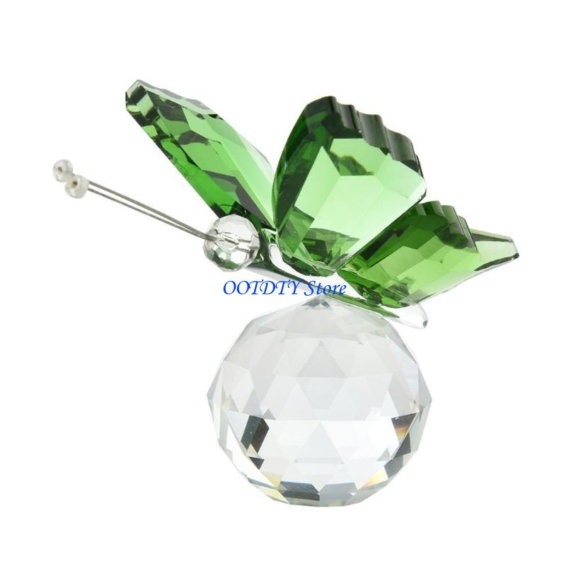 367A Patung Kupu-Kupu Kristal  - Paper Weight Crystal ulasan dan harga